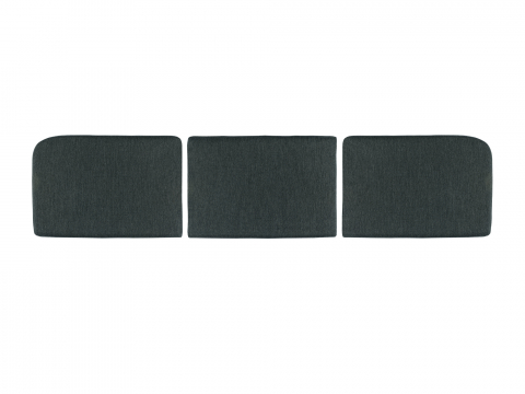 Niehoff Kubu Rckenkissen Southern anthrazit, 3er Set, 60x40cm