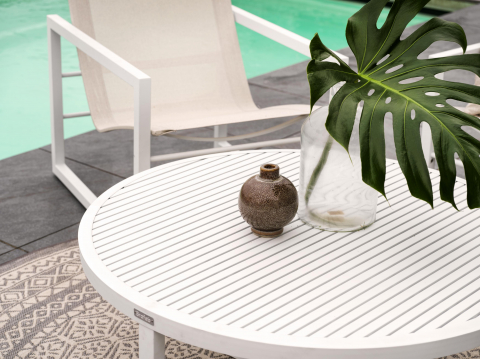 Brafab Vevi Loungetisch weiß 100x40cm