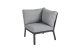 Brafab Samvaro Lounge-Eckmodul 79x79cm Aluminium anthrazit Bezug pearl grey