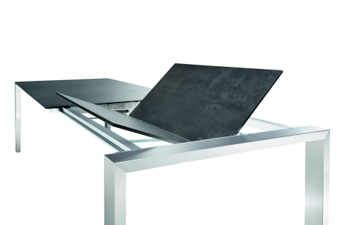 Niehoff Newport Tisch verlngerbar 100x200cm, HPL Zement-Design