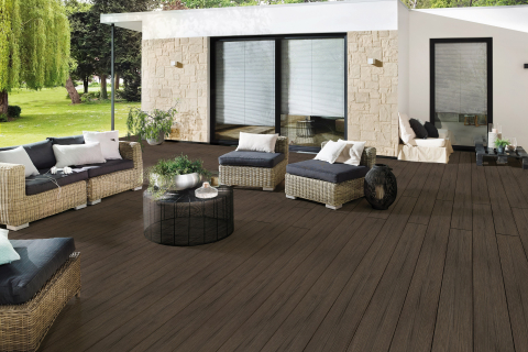 DreamDeck Prestige Terrassendiele 23x195mm Terra Braun