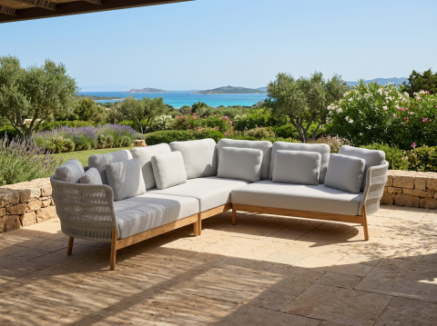 4Seasons Avalon Living-Garnitur-I, ca. 340x265cm inkl. Kissen