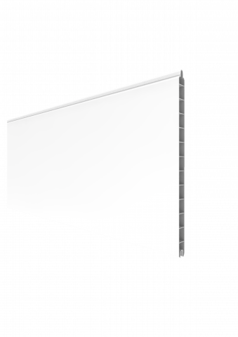 Groja BasicLine Steckzaun Einzelprofil weiß 1,9x30x180cm