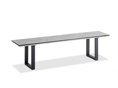Niehoff Nemo Bank 220cm, Aluminium, HPL Beton-Design