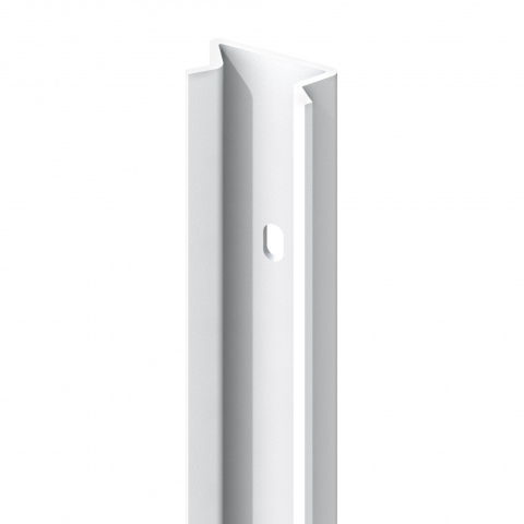 Pfosten Eckmontage-Adapter, weiß - 105cm, Art. 2874