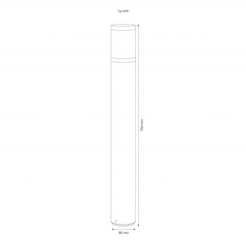 LCD Standleuchte 5059 Graphit
