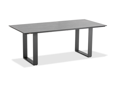 Niehoff Noah Tisch, Profilkufe Aluminium, HPL, 200cm