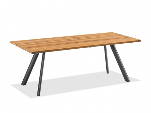 Niehoff Noah Tisch, Stativprofil, Teak gelt, 260cm