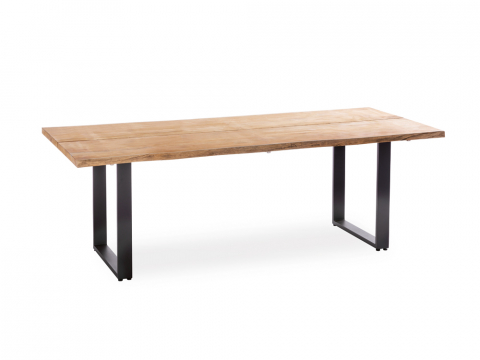 Niehoff Solid Baumkantentisch, Profilkufe Aluminium, 220cm