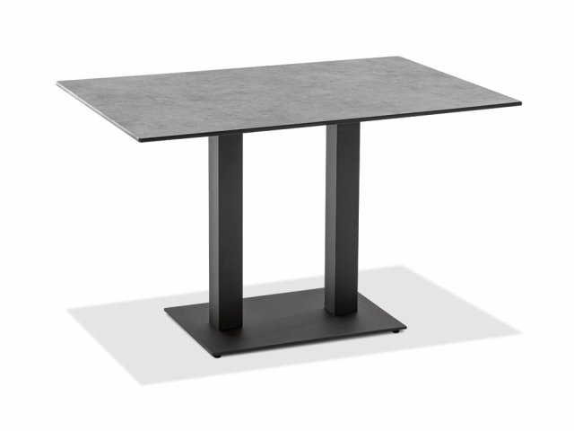 Niehoff Bistro Tisch, anthrazit, rechteckig 138x95cm, HPL Zement