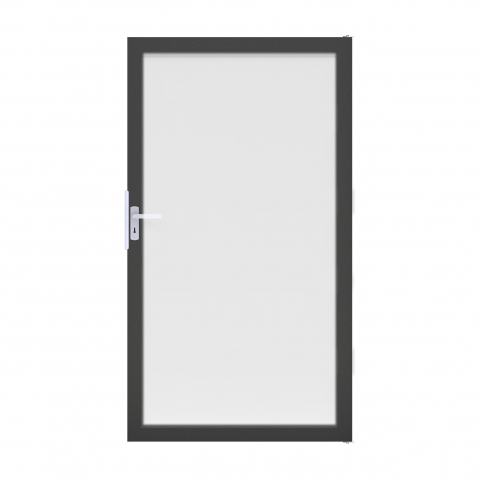Groja Ambiente Glastor DIN links 100x180cm satiniert-Rahmen DB703