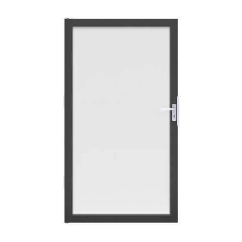 Groja Ambiente Glastor DIN rechts 100x180cm satiniert-Rahmen DB703