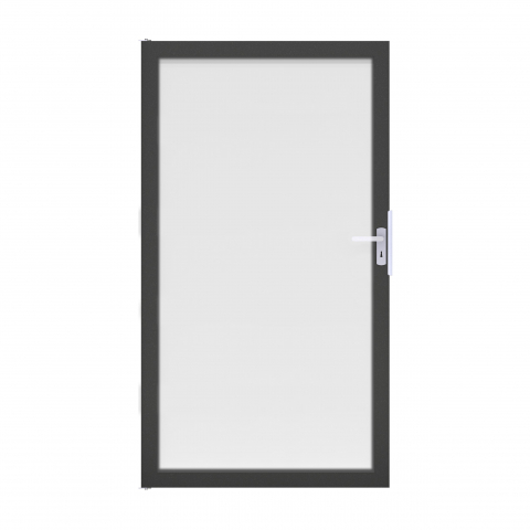 Groja Ambiente Glastor DIN rechts 100x180cm satiniert-Rahmen DB703
