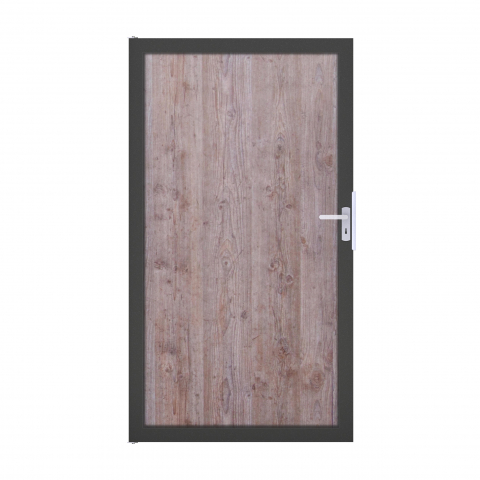 GroJaPremo HPL Tor Universal 100x180cm Holzoptik-Rahmen DB703