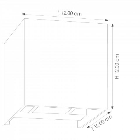CMD Wandleuchte Up u. Down 9032 LED, anthrazit