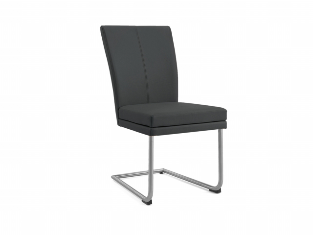 Niehoff Colorado Schwingstuhl 641, Rundstahl, Leder anthrazit