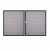 GrojaSolid Grande BPC Steckzaun Doppeltor DIN Links Sonderbreite H:180cm BiColor-Sand DB703