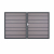 GrojaSolid Grande Premium BPC Steckzaun Doppeltor DIN Links Sonderbreite H:180cm BiColor-Sand-anthrazit DB703