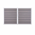 GrojaSolid Grande Premium BPC Steckzaun Doppeltor Din Links Sonderbreite H:180cm BiColor-Sand EV1