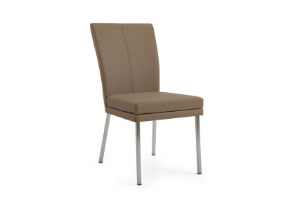 Niehoff Colorado Stuhl 341, 4-Fuß Quadratrohr, Leder stone