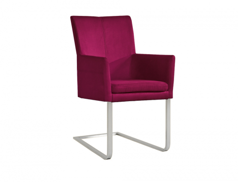 Niehoff Möbel Indoor Niehoff Colorado Schwingstuhl AL 142, Flachstahl Microfaser Nirvana rot 4061341191464
