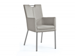 Niehoff Colorado Stuhl AL 552, 4-Fu Rundrohr Microfaser Atlantis grau