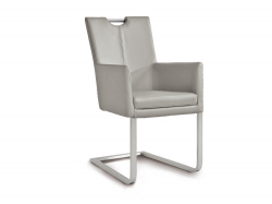 Niehoff Colorado Schwingstuhl AL 152, Flachstahl Microfaser Atlantis grau