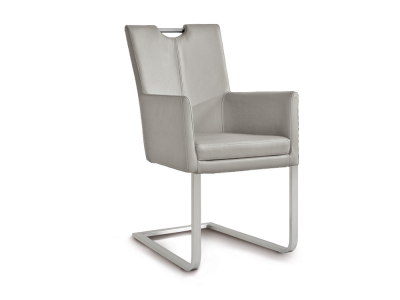 Niehoff Colorado Schwingstuhl AL 152, Flachstahl Microfaser Atlantis grau