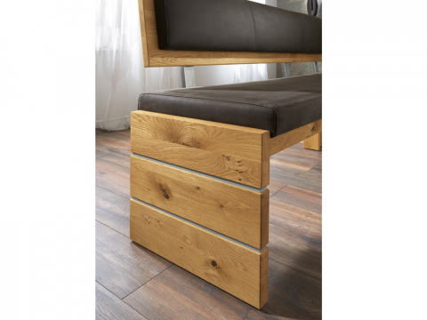 Niehoff Ronja Eckbank, Charaktereiche, Aberdeen anthrazit, - 159 x 209cm
