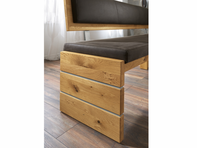 Niehoff Ronja Eckbank, Charaktereiche, Aberdeen anthrazit, - 159 x 209cm