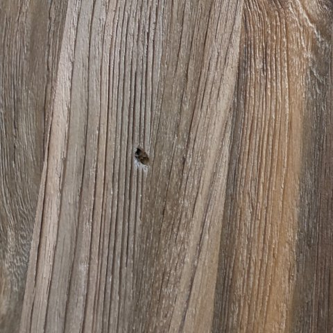 Zebra Onyx Viertel-Bank mit Rckenlehne, Edelstahl - turmalin grey aus recyceltem Teak