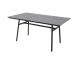 Zebra Max Lounge Diningtisch 140x90cm HPL, Aluminium graphit