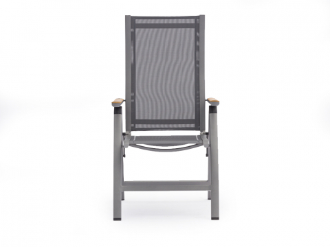 Zebra Fly Klappsessel elegance grey, Armlehnen Teak