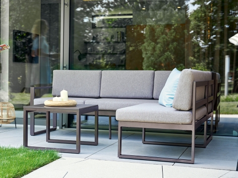 Sieger Adelaide 1,5 Sitzer Aluminium Sofa 100x69x81cm inkl. Polster