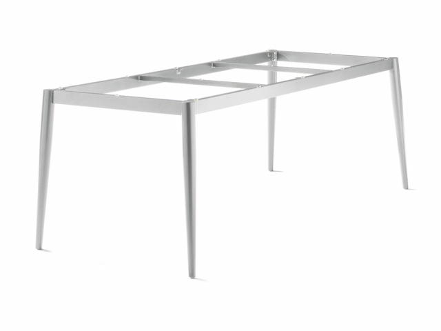 Sieger Loft Tischgestell Rundrohr graphit, 200 x 80cm