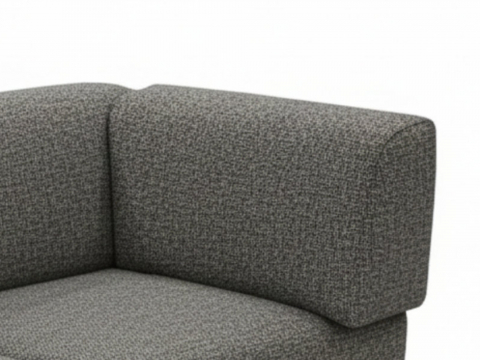 Zebra Belvedere Seitenkissen rechts 3647 Tuva tweed grey