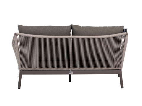 Apple Bee Bijou Lounge Sofa 2-Sitzer Rope Aluminium taupe 145cm