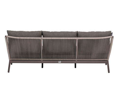 Apple Bee Bijou Lounge Sofa 3-Sitzer Rope Aluminium taupe 203cm