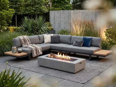 Apple Bee Mura Black Loungegarnitur II