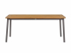 Apple Bee Bijou Diningtisch 180x90cm Aluminium Taupe mit Teak-Tischplatte