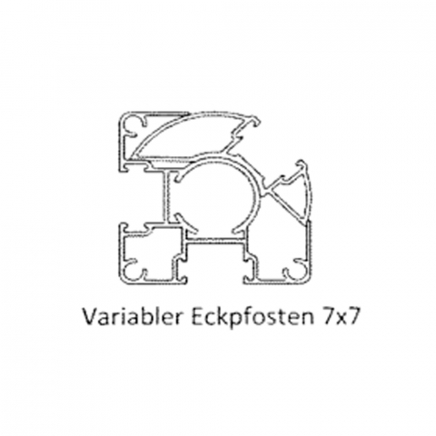Groja Konsole GJ 51 fr Solid variabler Eckpfosten 7x7cm
