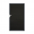 GrojaSolid Grande BPC Steckzaun Universal Tor 100x180cm - schwarz co-extrudiert-Alu-anthrazit DB703