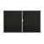 GrojaSolid Grande BPC Steckzaun Doppeltor DIN Links Sonderbreite H:180cm schwarz co-exdrudiert-Alu DB703