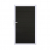 GrojaSolid Grande BPC Steckzaun Universal Tor 100x180cm schwarz co-extrudiert - Alu-blank EV1
