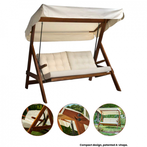 Pemode Hollywoodschaukel Paris 2000 Beige