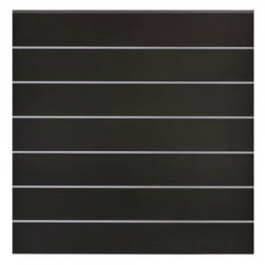 GrojaSolid Grande Premium BPC Steckzaun-Set 180x180cm<br>schwarz co-extrudiert- Alu-anthrazit DB703