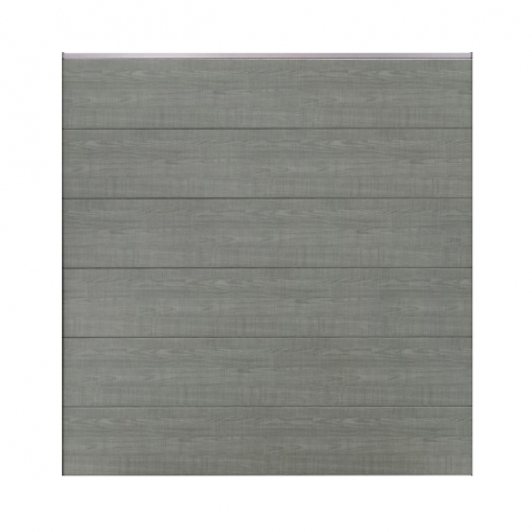 GroJa BasicLine Steckzaun-Set Grey Ash Cut-silber 180x180cm