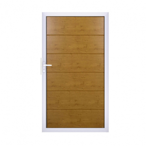 Groja BasicLine Steckzaun Universal Tor 100x180cm Asteiche natur EV1
