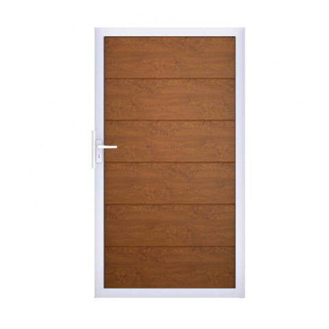 Groja BasicLine Steckzaun Universal Tor 100x180cm Golden Oak EV1