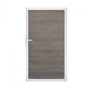Groja BasicLine Steckzaun Universal Tor 100x180cm Monument Oak EV1